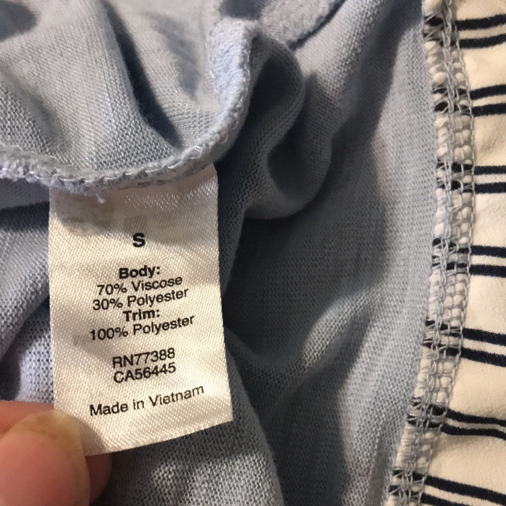 J. Crew Sleeveless Layered Detail Tank in Blue Size Small - Picture 7 of 7